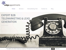 Tablet Screenshot of indigoappointments.co.uk